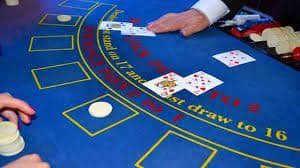 Live blackjack and roulette dealer view